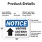 Signmission Visitors Use Main Entrance Up Arrow OSHA Notice Sign, Aluminum, 18in W x 12in L, 2PK OS-2PACK-NS-A-1218-L-18885 - alternate 2